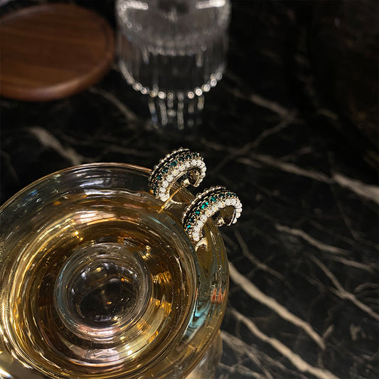 Vintage French Style Hoop Earrings for Women in 14K Gold Over Sterling Silver（2mm）