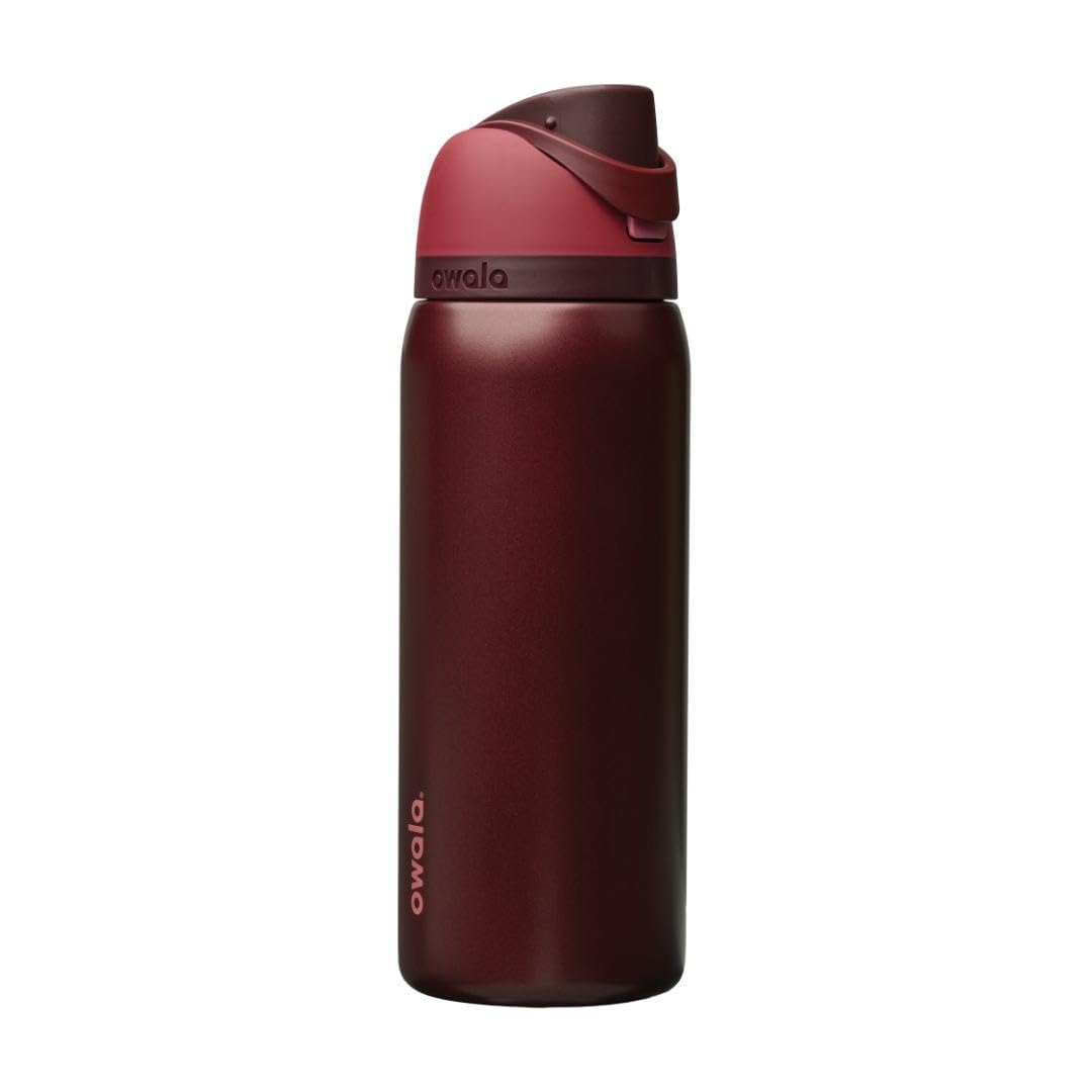 Owala FreeSip Insulated Stainless Steel Water Bottle with Straw, BPA-Free Sports Water Bottle, Great for Travel, 32 Oz