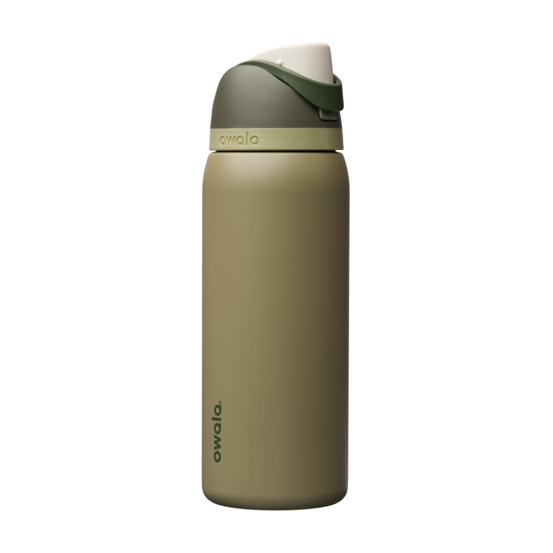 Owala FreeSip Insulated Stainless Steel Water Bottle with Straw, BPA-Free Sports Water Bottle, Great for Travel, 32 Oz