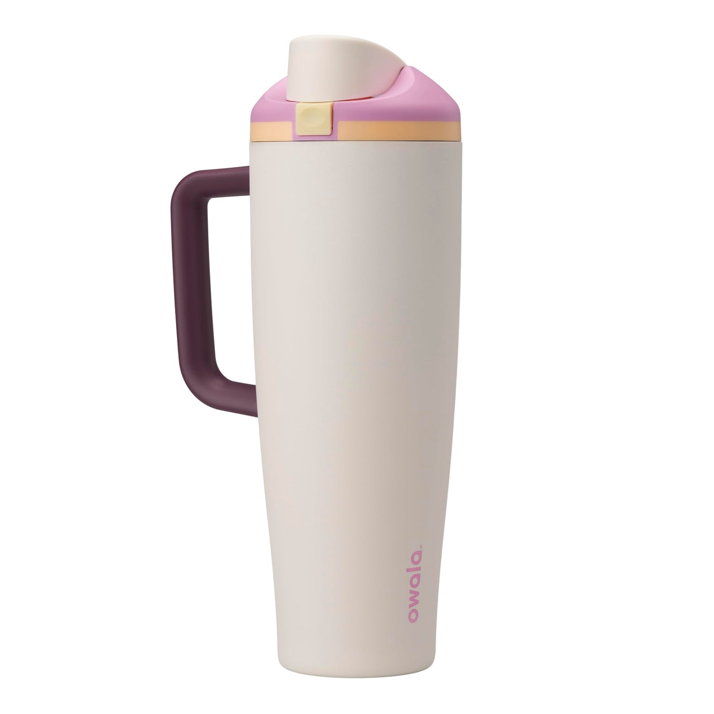 Owala FreeSip Tumbler Insulated Stainless Steel Water Bottle with Built-in Straw and Side Handle, For Travel, Work, School, and Sports, 40oz