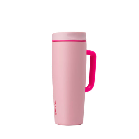 Owala SmoothSip Slider Stainless Steel Insulated Travel Mug, 100% Leak Proof, For Hot and Cold Drinks, Travel Friendly with Sliding Lock Lid, 24 oz, BPA Free, Leak Proof