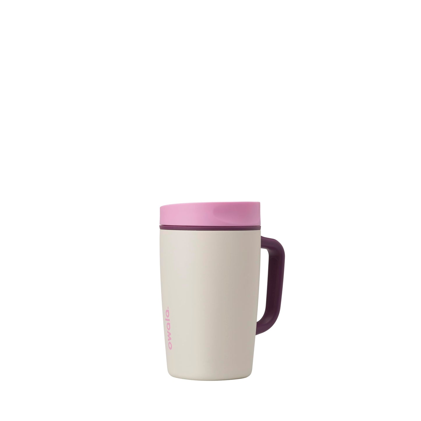 Owala SmoothSip Slider Insulated Stainless Steel Coffee Tumbler, Reusable Iced Coffee Cup, Hot Coffee Travel Mug, BPA Free 12 oz